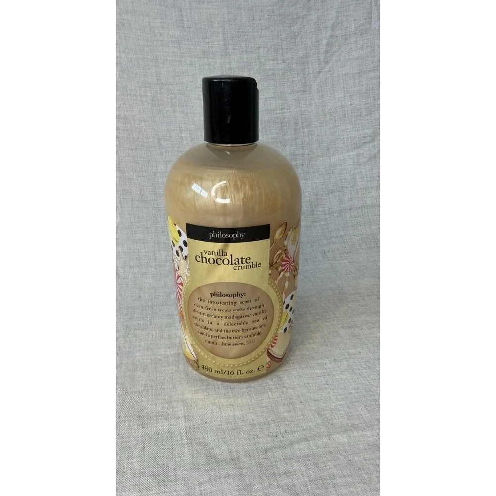 NEW Philosophy Vanilla Chocolate Crumble Shower Gel 480mL 16 fl oz